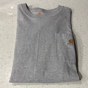 Carhartt Light Gray Pocket Tee - Men’s Short Sleeve